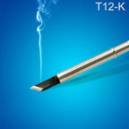 QUICKO T12 - K Black Welding Lead - free Soldering Iron Tip - British D'sire