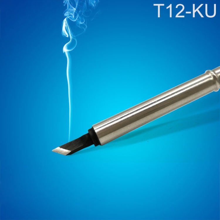 QUICKO T12 - KU Black Welding Lead - free Soldering Iron Tip - British D'sire