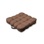 Quilted 9 Button Seat Pad Cushion Booster 100% Cotton Cover 45cm Square - British D'sire