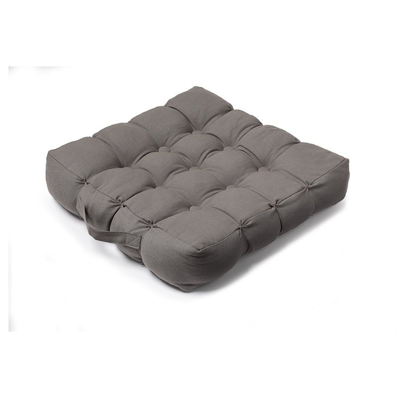 Quilted 9 Button Seat Pad Cushion Booster 100% Cotton Cover 45cm Square - British D'sire