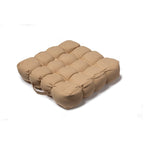 Quilted 9 Button Seat Pad Cushion Booster 100% Cotton Cover 45cm Square - British D'sire