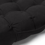 Quilted 9 Button Seat Pad Cushion Booster 100% Cotton Cover 45cm Square - British D'sire
