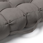 Quilted 9 Button Seat Pad Cushion Booster 100% Cotton Cover 45cm Square - British D'sire