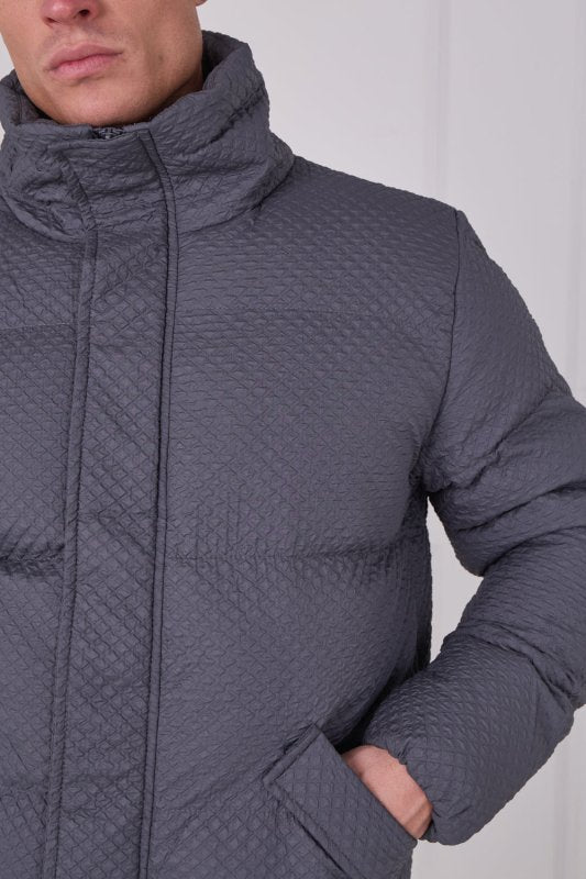 Quilted Puffer Jacket – Zip & Button Fasten - jacket - British D'sire