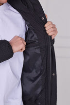 Quilted Puffer Jacket – Zip & Button Fasten - jacket - British D'sire