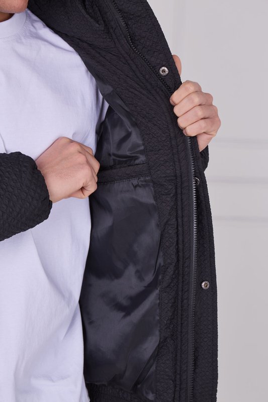 Quilted Puffer Jacket – Zip & Button Fasten - jacket - British D'sire