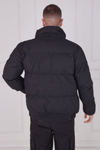 Quilted Puffer Jacket – Zip & Button Fasten - jacket - British D'sire