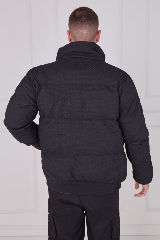 Quilted Puffer Jacket – Zip & Button Fasten - jacket - British D'sire