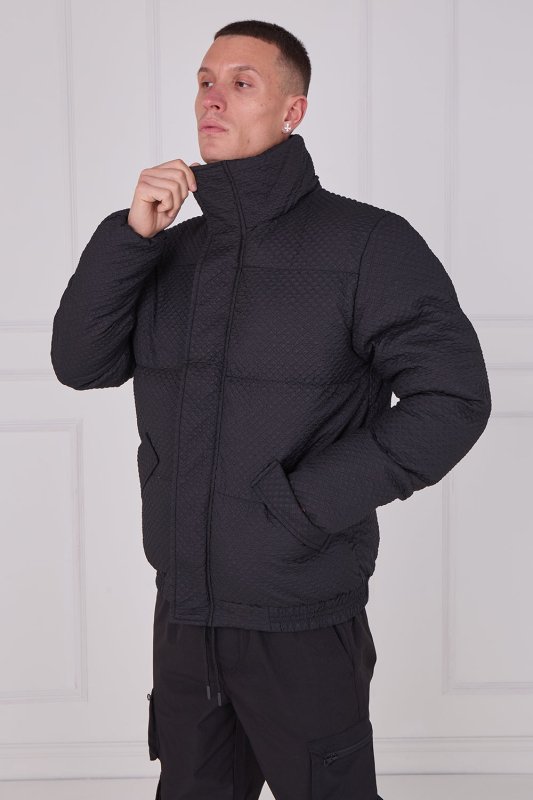 Quilted Puffer Jacket – Zip & Button Fasten - jacket - British D'sire