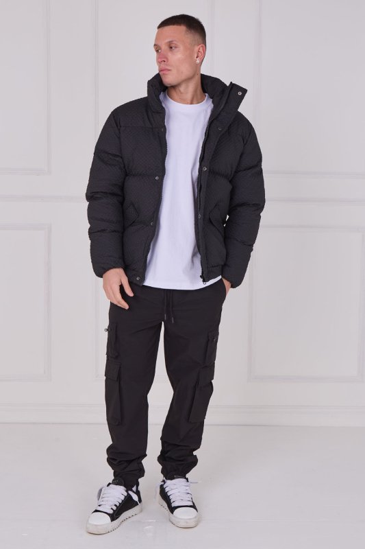 Quilted Puffer Jacket – Zip & Button Fasten - jacket - British D'sire