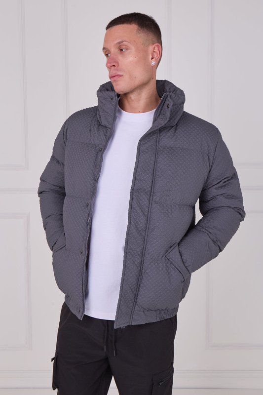 Quilted Puffer Jacket – Zip & Button Fasten - jacket - British D'sire