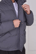 Quilted Puffer Jacket – Zip & Button Fasten - jacket - British D'sire