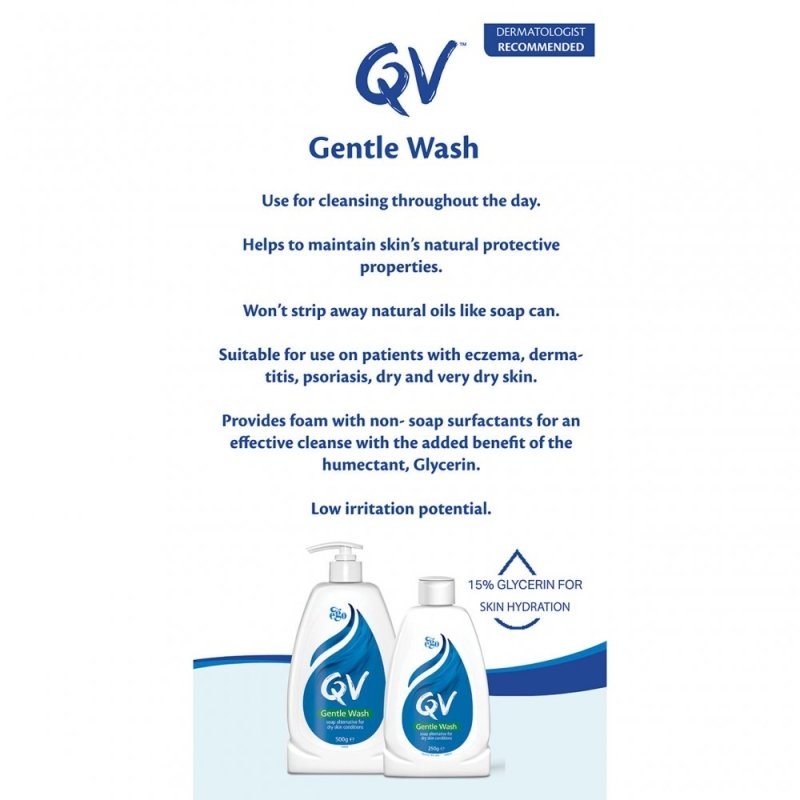 QV Gentle Wash, 500g - Body Wash - British D'sire