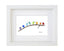 Rainbow Birds on Branch - Sea Glass & Driftwood Picture - Framed Unique Handmade - Sea Glass Art - Sea glass picture - British D'sire