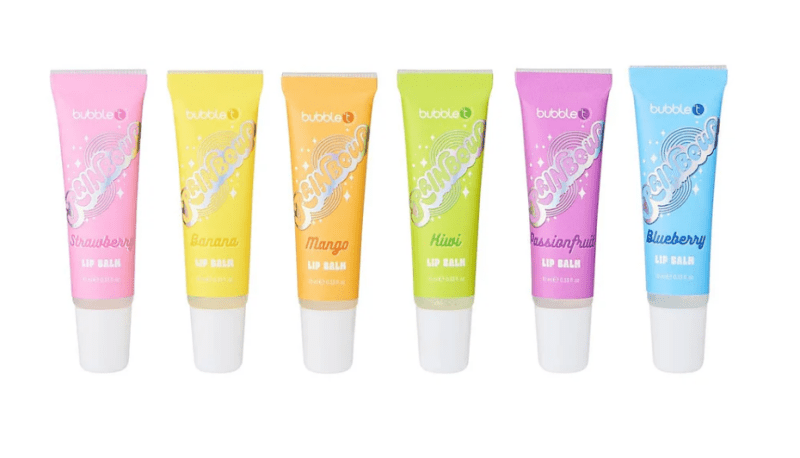 Rainbow Lip Balm Collection Set – 6 Fruity Flavours - Bath & Body Gift Sets - British D'sire