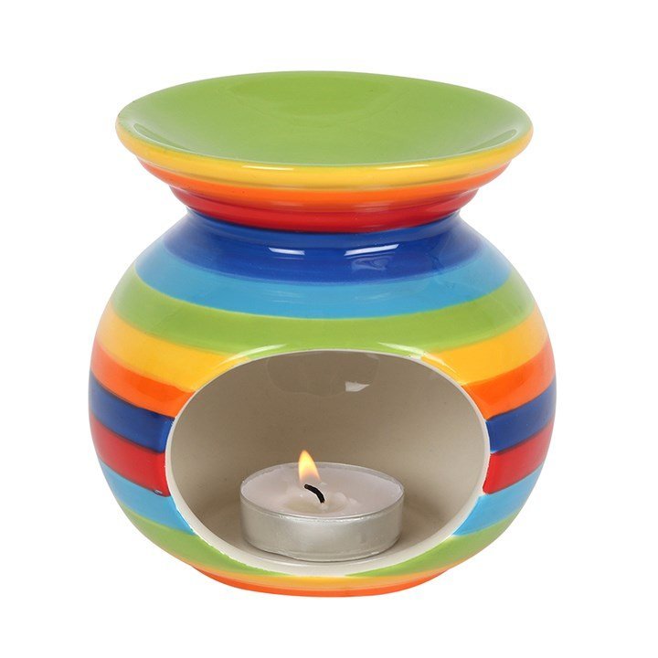 Rainbow Stripe Oil Burner - British D'sire Main image