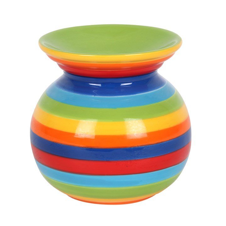 Rainbow Stripe Oil Burner - British D'sire