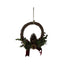 Rattan Pinecone and Berry Wreath with Bow 24cm - Garland - British D'sire