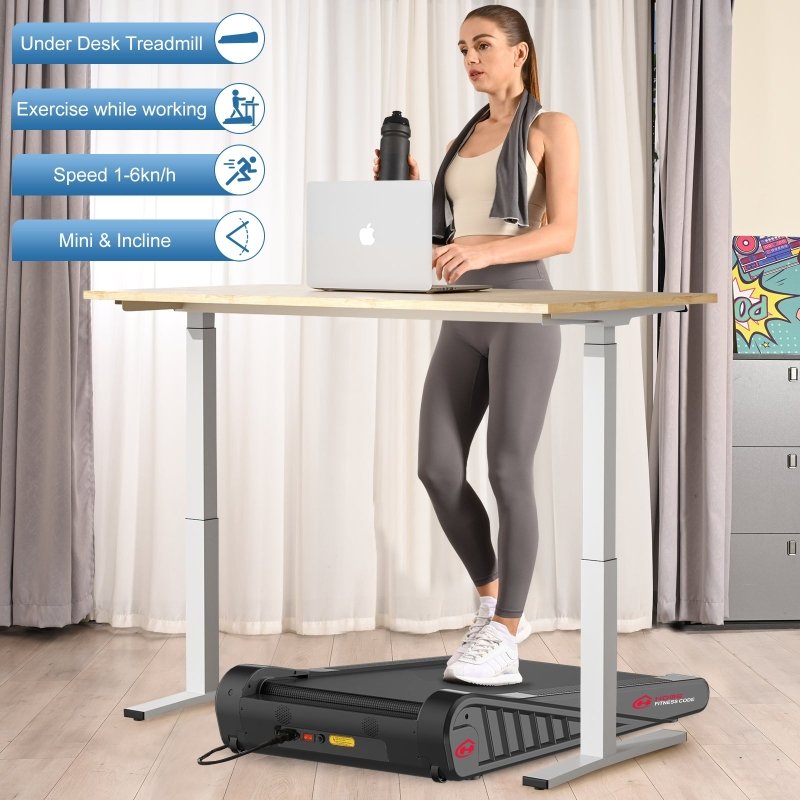 Rattrix Folding Treadmill 3.0HP Walking Running Machine 1 - 16KM/H with 0 - 15% Auto Incline Bluetooth Music, 18 Programs, Under Desk Treadmill, Compact Walking Treadmill, APP & Remote Control, Perfect for Home & Office, Low - Impact Cardio for Busy People - British D'sire