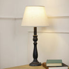 Ravenna Column Table Lamp With Linen Shade - Lamps - British D'sire