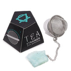 Raw Crystal Gemstone Tea Strainer - Aquamarine - Raw Crystal Gemstone Tea Strainer - British D'sire