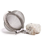 Raw Crystal Gemstone Tea Strainer - Rainbow Moonstone - Raw Crystal Gemstone Tea Strainer - British D'sire