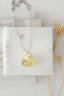 Raw Lemon Quartz Crystal Pendant in Silver - Necklaces - British D'sire