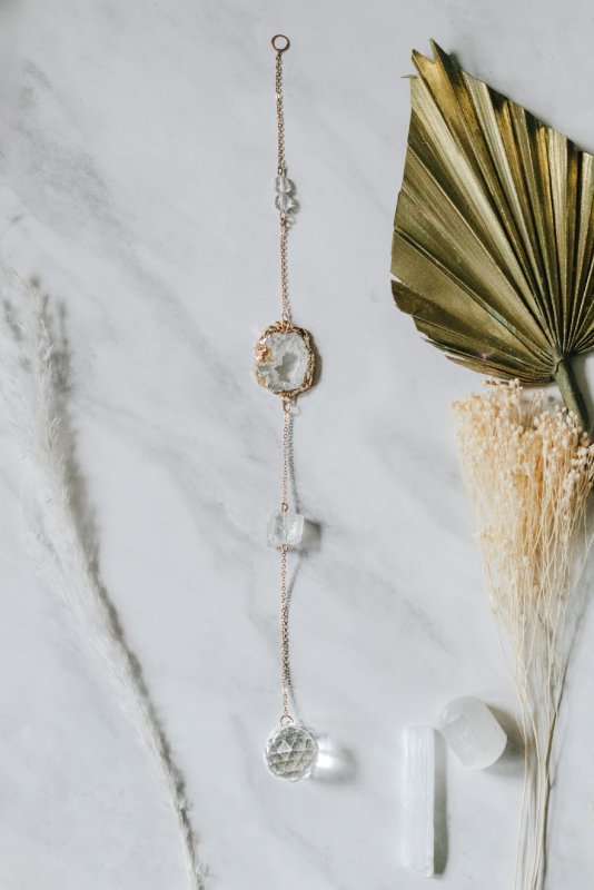 Raw Quartz Crystal Window Suncatcher - Suncatchers - British D'sire