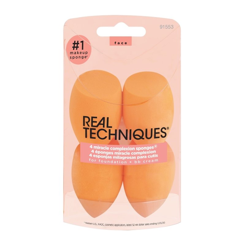 Real Techniques Miracle Complexion Sponge (Pack of 4) - Makeup Sponges - British D'sire
