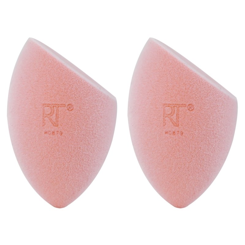 Real Techniques New Foam Technology Miracle Powder Sponge for Even Powder Application, 2 Pack - Makeup Sponges - British D'sire