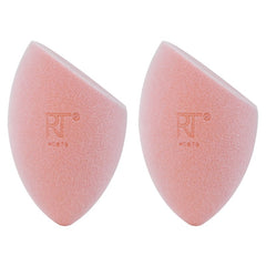 Real Techniques New Foam Technology Miracle Powder Sponge for Even Powder Application, 2 Pack - Makeup Sponges - British D'sire