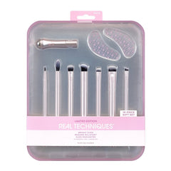 Real Techniques Pink Limited Edition Bright Eyes 10 piece Eye Makeup Brush Set - Makeup Brushes - British D'sire