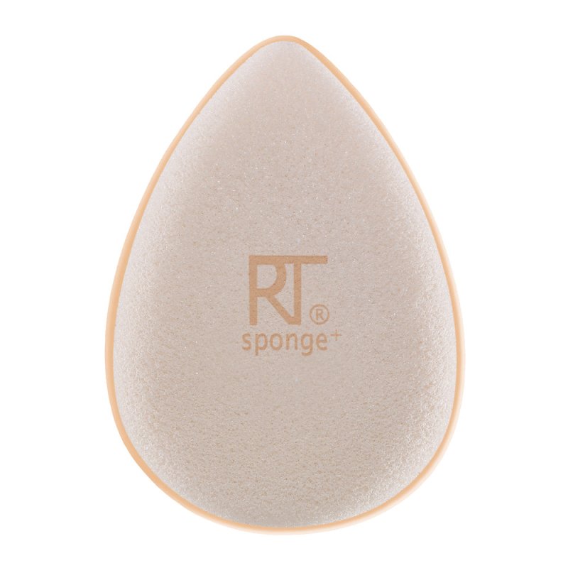 Real Techniques Sponge+, Skin Care Facial Cleanser Tool, with Probiotics, exfoliate and clean pores, Miracle Complexion Sponge - Makeup Sponges - British D'sire