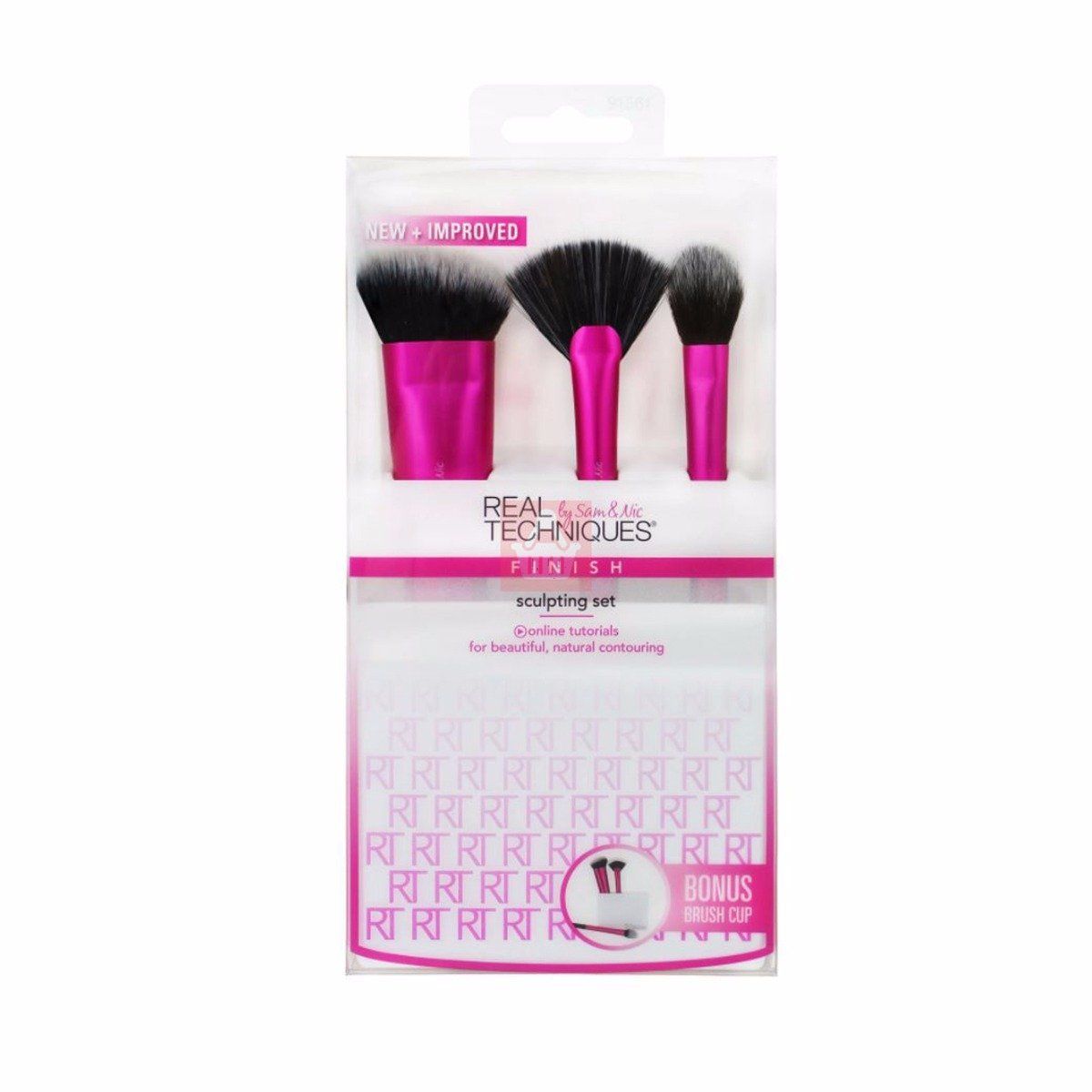 Real Techniques Sculpting Makeup Brush Set for Contouring and Highlighting (Packaging and Handle Colour May Vary)