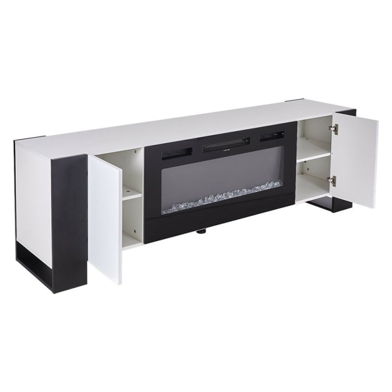 Recessed Electric Fireplace TV Stand with Remote Control - Electric Fireplace TV Stand - British D'sire