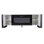 Recessed Electric Fireplace TV Stand with Remote Control - Electric Fireplace TV Stand - British D'sire