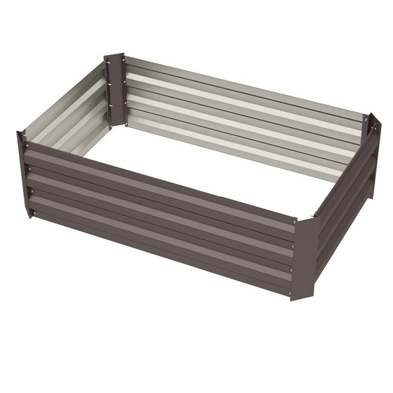 Rectangular Metal Raised Bed Kit Raised Garden Bed Outdoor Seed Bed Garden Bed 100 cm W x 60 cm D Secondary image