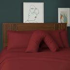 V Shape Pillowcase for Support Maternity Pillows Polycotton Easy Care - Mustard
