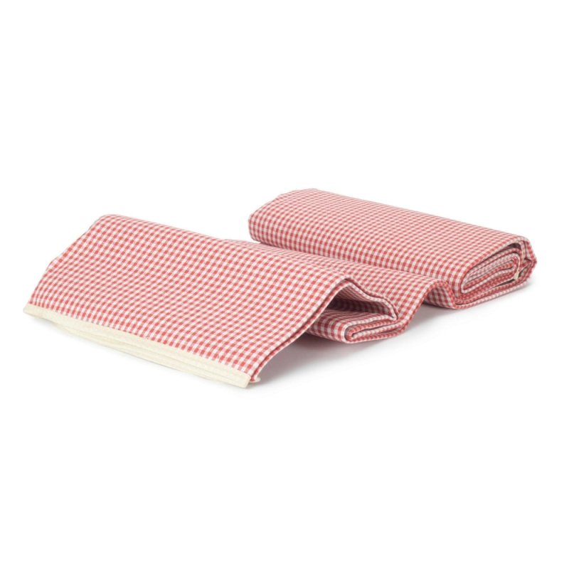 Red and White Gingham Picnic Blanket - Picnic Accessories - British D'sire