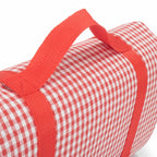 Red and White Gingham Picnic Blanket - Picnic Accessories - British D'sire
