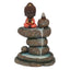 Red Buddha and Rock Pond Backflow Incense Burner - British D'sire
