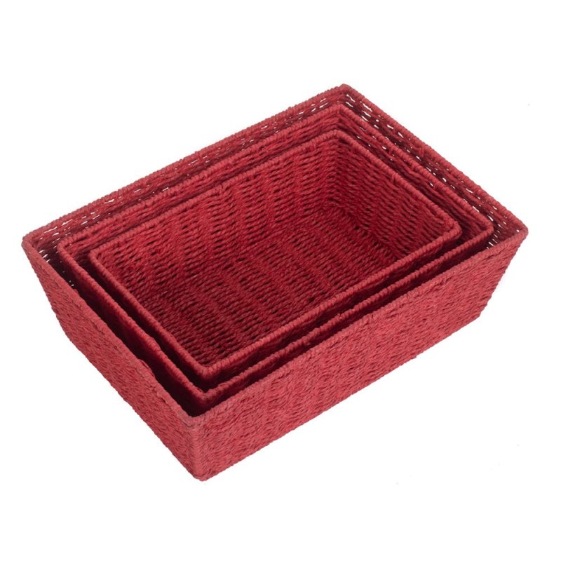 Red Paper Rope Display Tray - Serving Tray - British D'sire