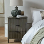 Reed Collection 3 Drawer Bedside Table - Tables - British D'sire