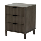 Reed Collection 3 Drawer Bedside Table - Tables - British D'sire