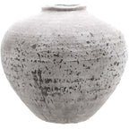 Regola Large Stone Ceramic Vase - White Ceramic Decorative Vase - Vases - British D'sire