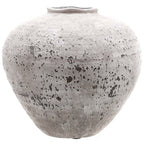 Regola Stone Ceramic Vase - White Ceramic Decorative Vase - Vases - British D'sire