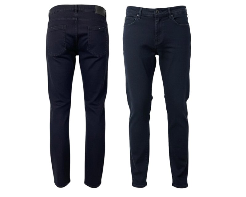 Regular Fit Zip Fly Dark Blue Jeans - Jeans - British D'sire