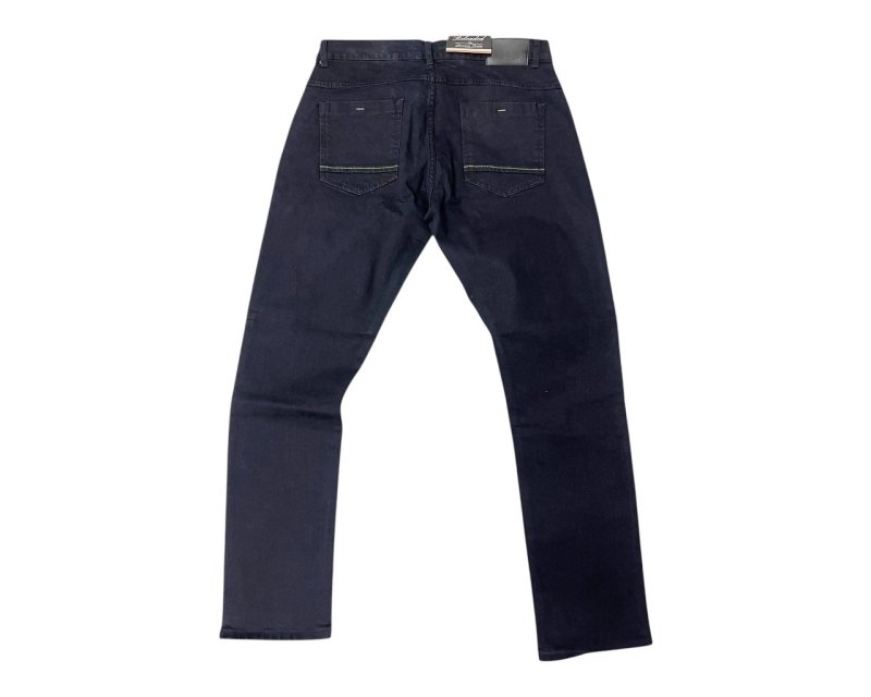 Regular Fit Zip Fly Dark Blue Jeans - Jeans - British D'sire