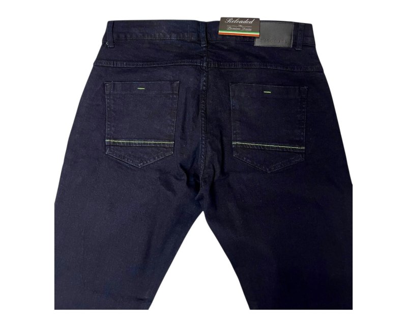 Regular Fit Zip Fly Dark Blue Jeans - Jeans - British D'sire