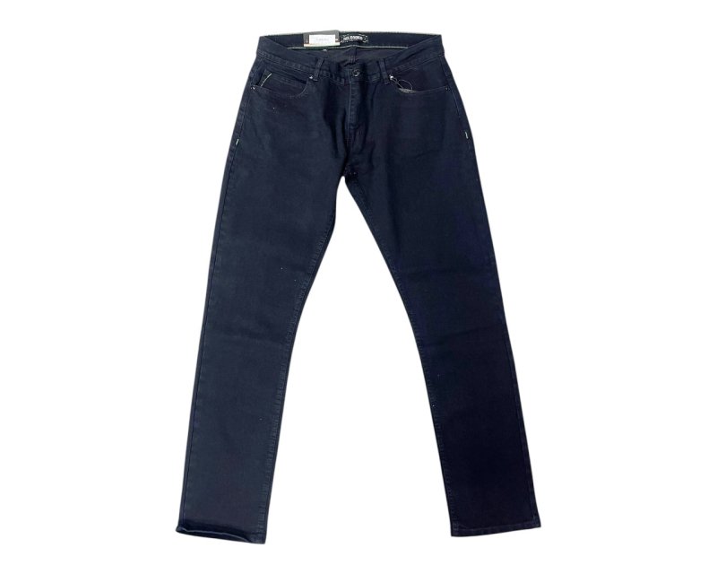 Regular Fit Zip Fly Dark Blue Jeans - Jeans - British D'sire